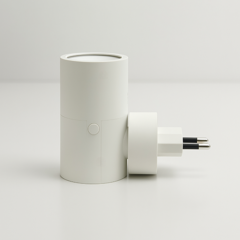 Plug In LED Night Light Wall Sconce - Dual Direction Cylinder