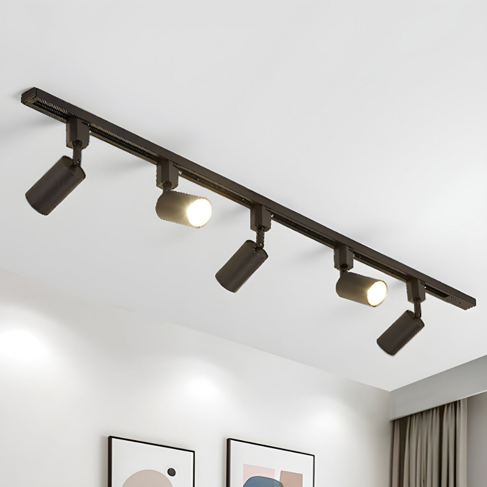 LED Track Lighting with Integrated LED and Adjustable Rail - Architectural Style