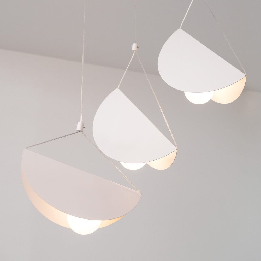 Modern Artistic Multi-Head Chandelier Light - Floating Curved Hanging Light