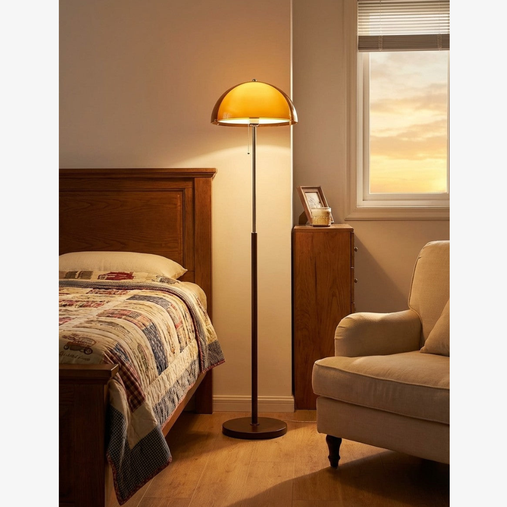 Modern Floor Lamp for Bedroom and Living Room - Mid-Century Retro Design
