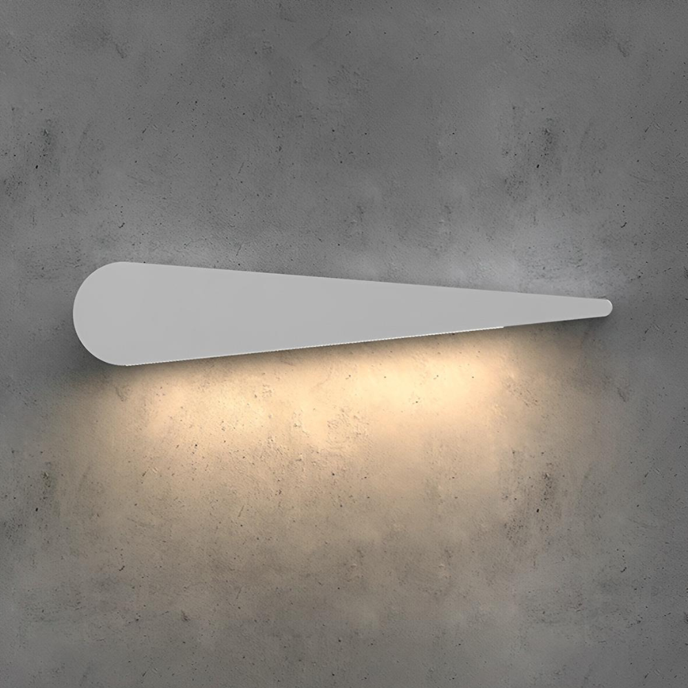 Permanente Außenhausbeleuchtung mit naturinspirierten Silhouetten – Moderne Wandleuchte