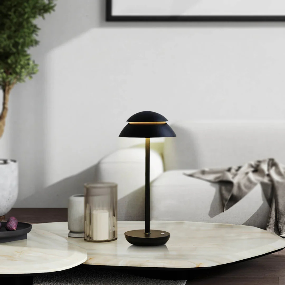 Lampe de table sans fil à LED minimaliste scandinave - Lumière rechargeable à intensité variable