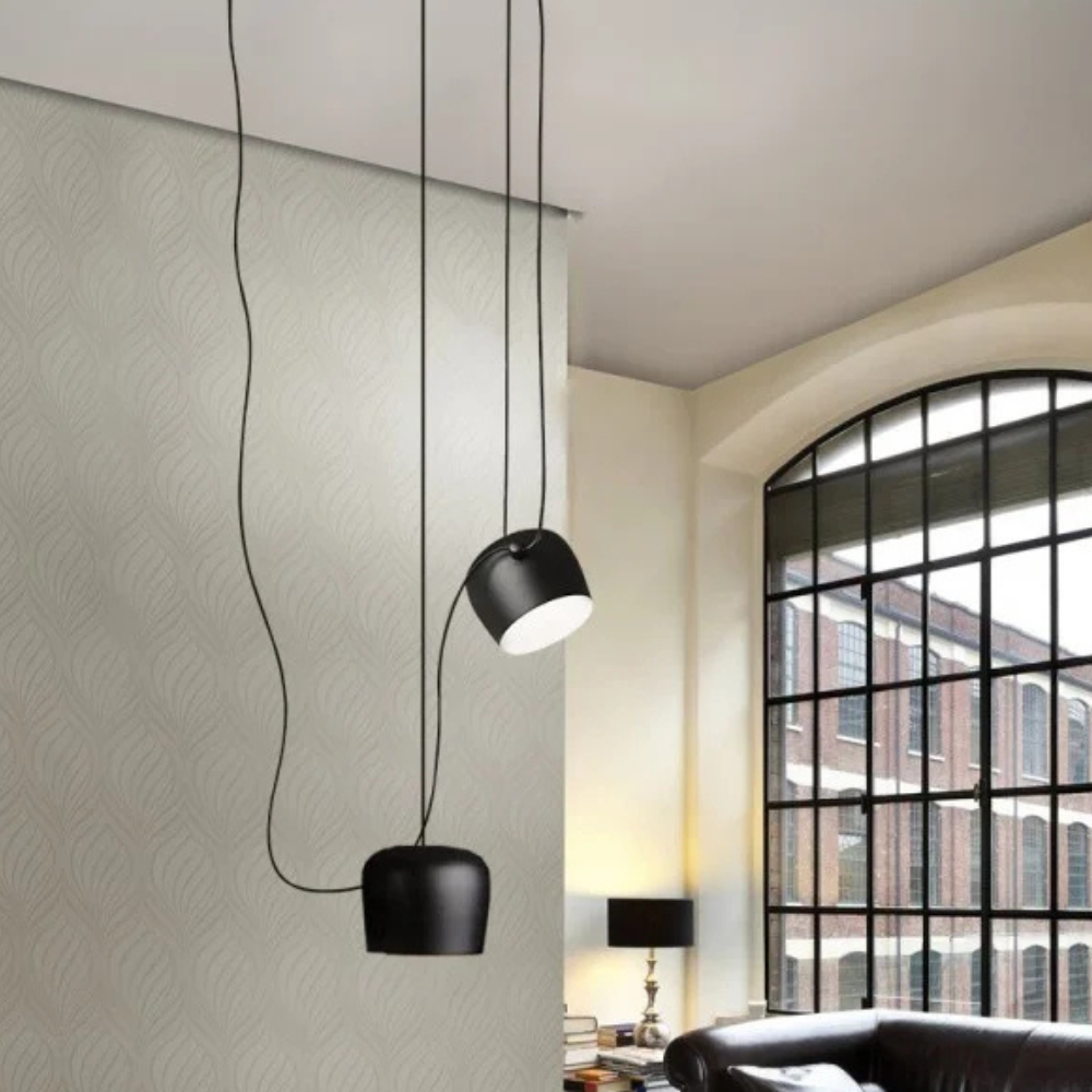 Moderne Drapierte Glocken-Pendelleuchte – Mehrfachkabel Verstellbare Pendelleuchten