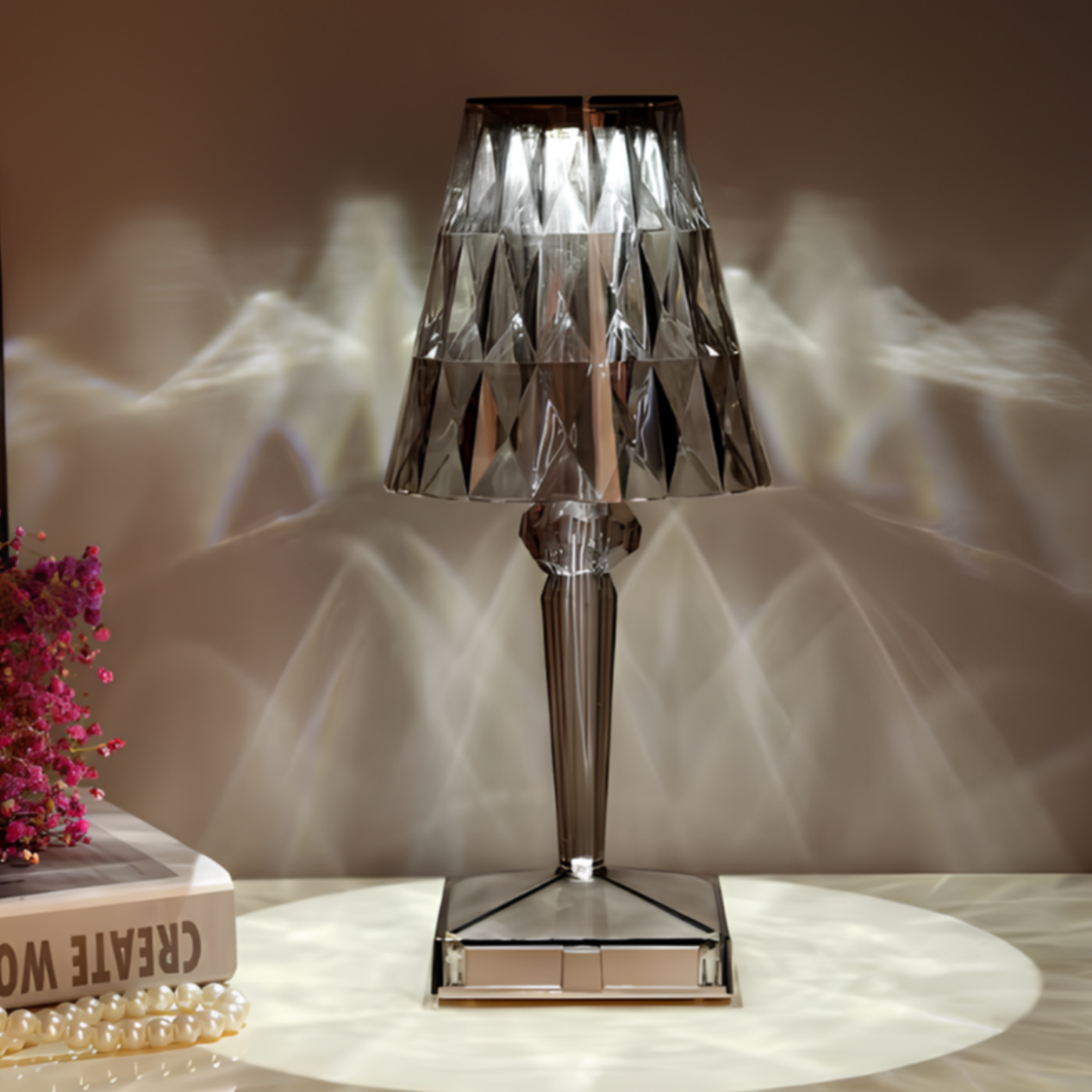 Rechargeable Cordless Crystal LED Lamp