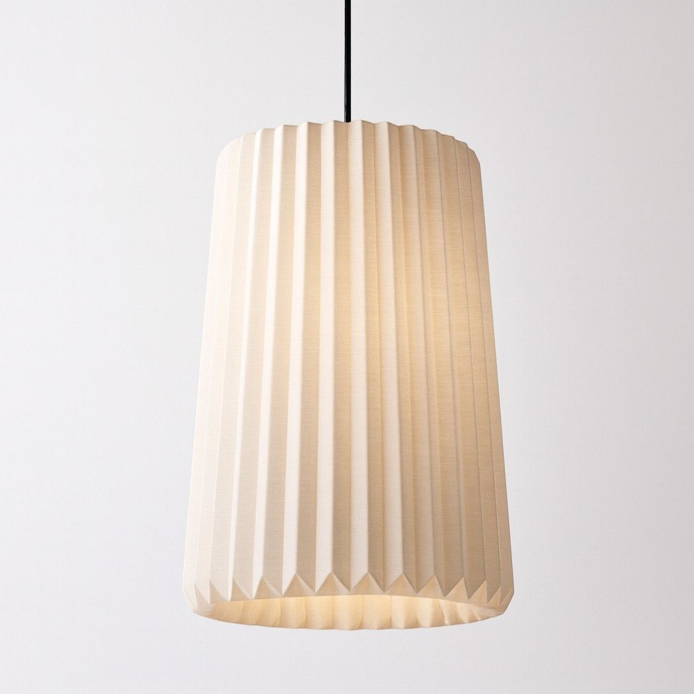 Scandinavian Pleated Paper Pendant Light - Modern Origami Hanging Lamp