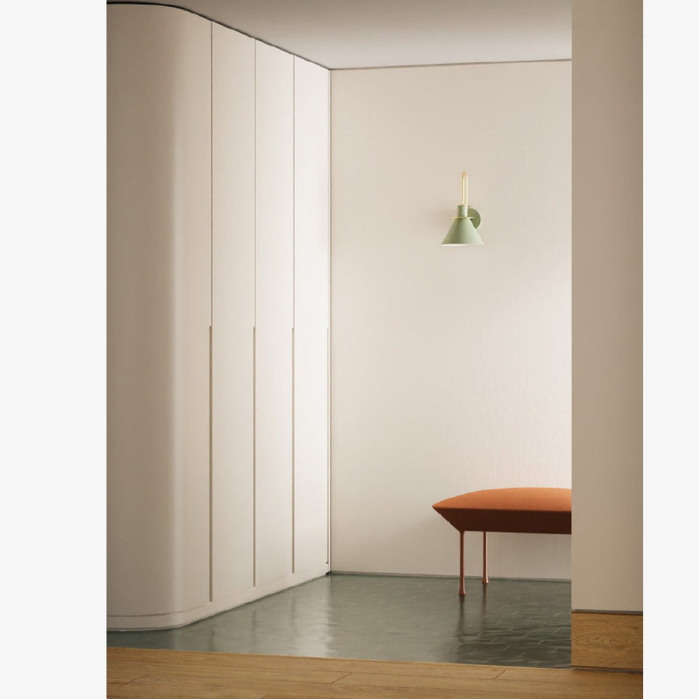 Applique murale en alliage mat architectural - Applique murale conique nordique minimaliste