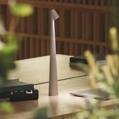 Modern Minimalist Nordic Cone Table Lamp - Tapered LED Desk Nightlight