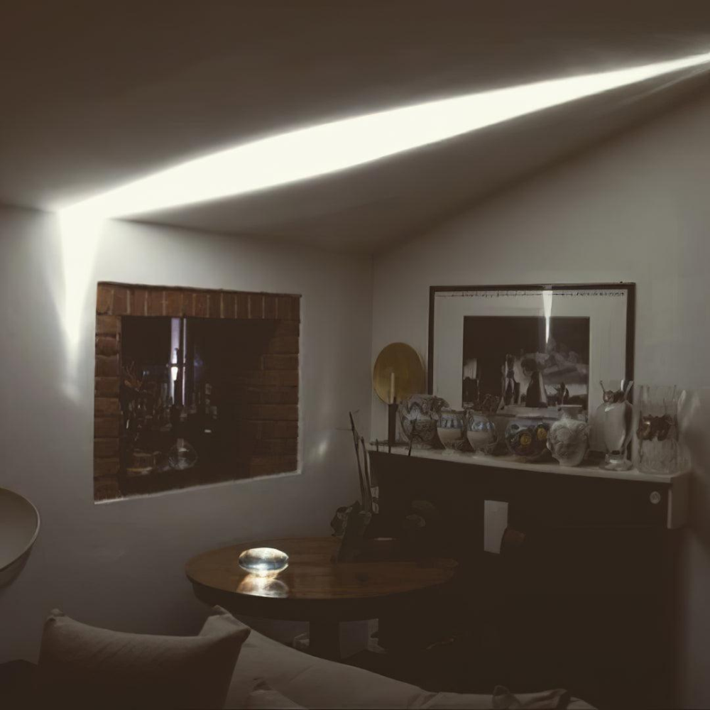 Modern Mid Century Crystal Glass Oval LED Table Lamp - Sunset Mood Accent Light