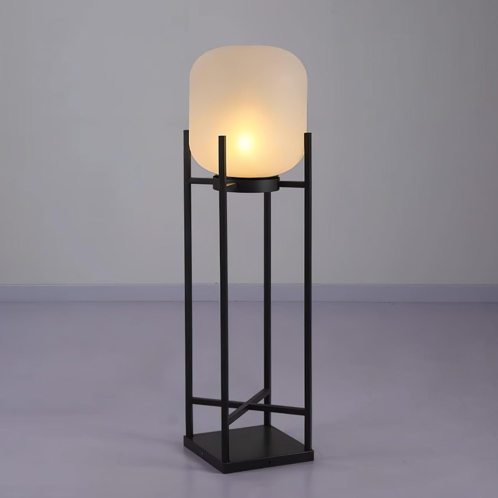 Lampadaire avec base résistante aux intempéries intégrant LED et gradation à distance