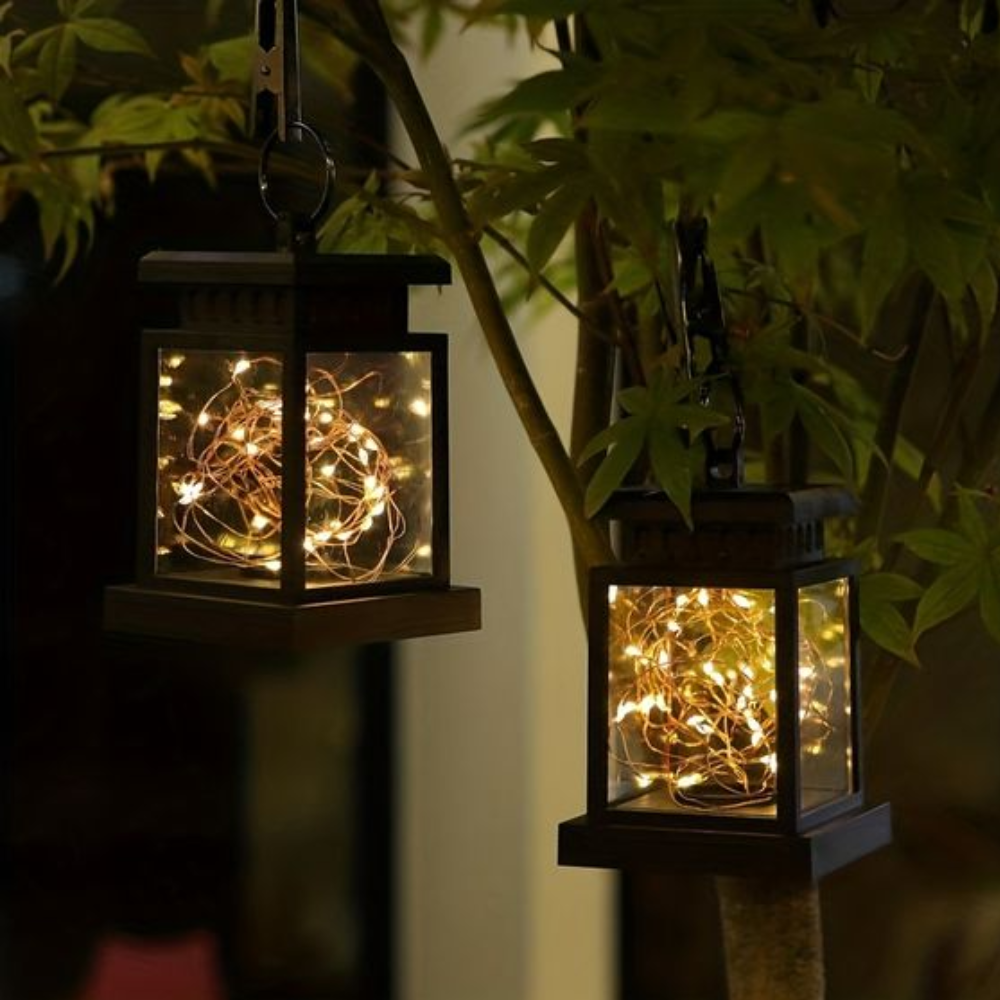 Lanterne décorative de jardin solaire - Éclairage extérieur pour allée