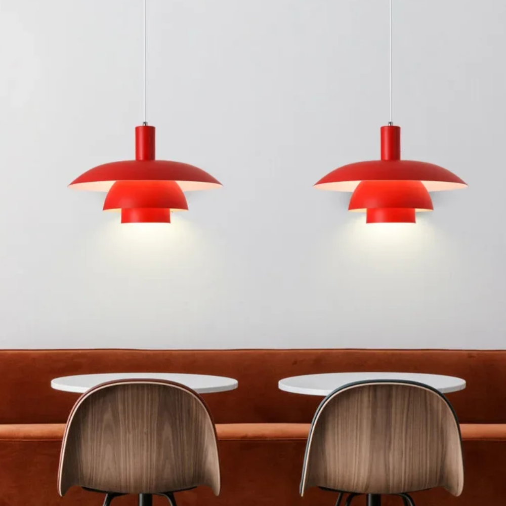 Multi Layer Hanging Lamp with Glare Free LED - Scandinavian Design