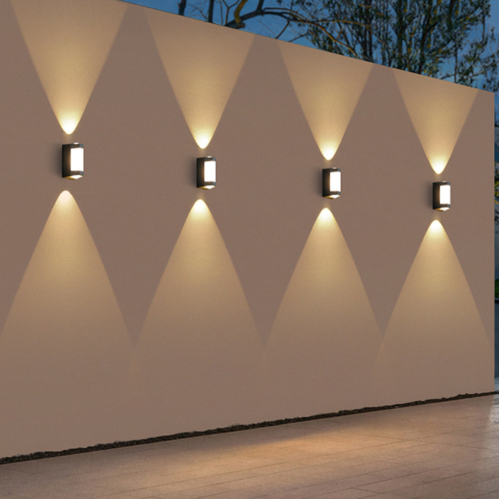 Außen-LED-Verandaleuchten mit integrierter LED und mattierter Acryllinse