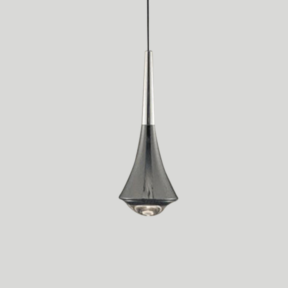 Teardrop Aluminium-Hängeleuchte mit Glasfuß – Modernes Wassertropfen-Design