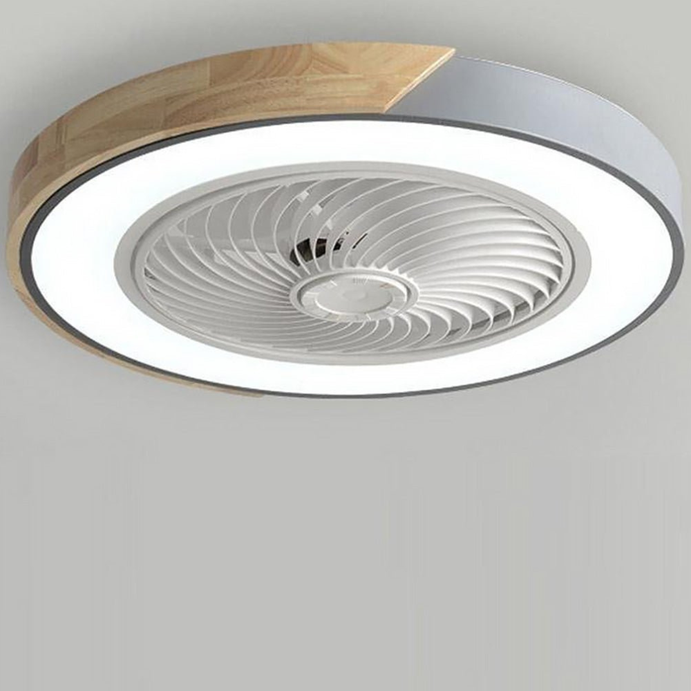 Deckenventilator zum Einbau mit Licht und Holzakzenten – Skandinavischer Stil