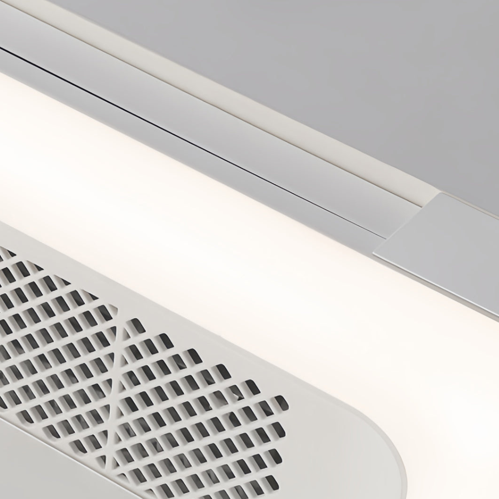 Ceiling Fan with Light and Bladeless Internal Ventilation - High-Modern Style