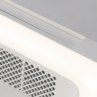 Ceiling Fan with Light and Bladeless Internal Ventilation - High-Modern Style