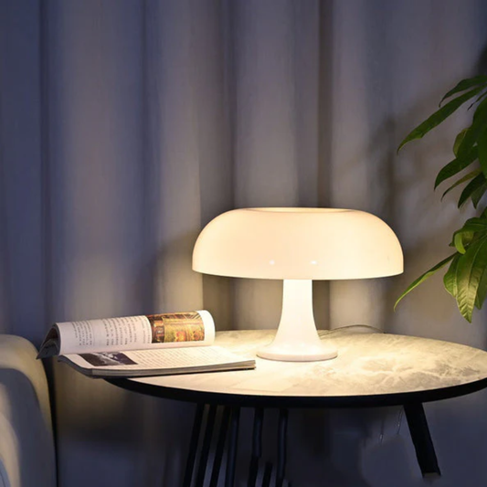 Schreibtischlampe in Pilzform für Home Office – Minimalistisches skandinavisches Design