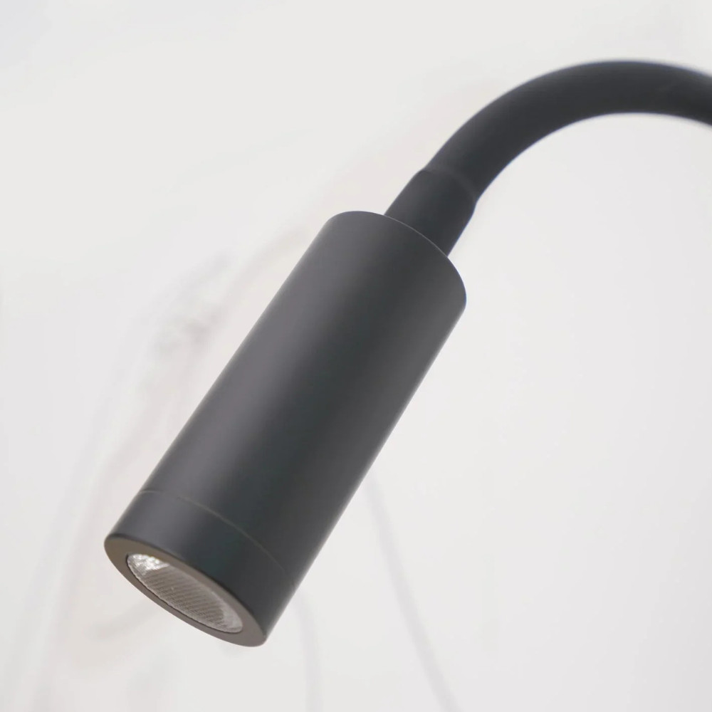 Modern Flexible Gooseneck Wall Light - Minimalist Adjustable Reading Sconce