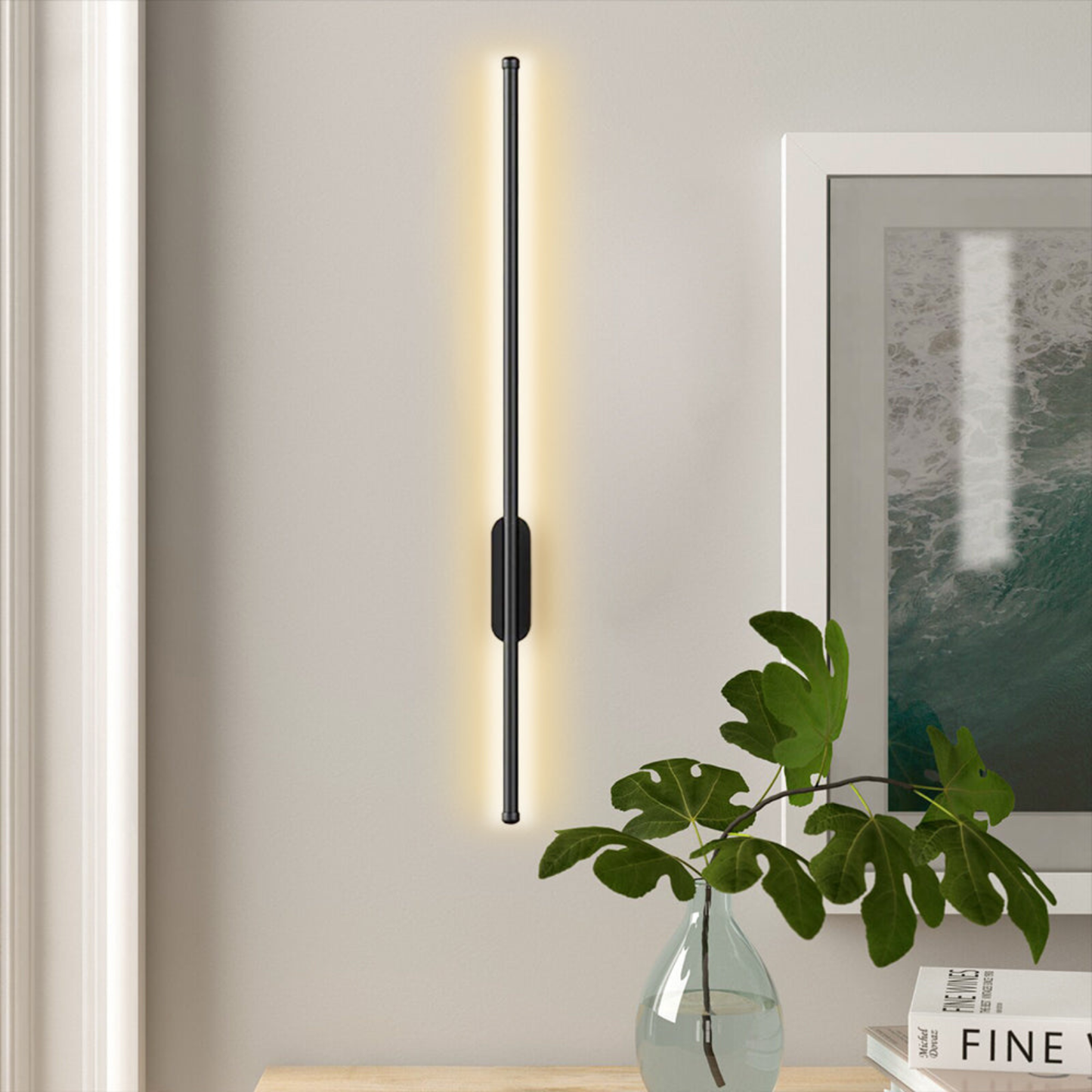 Applique murale linéaire LED minimaliste moderne - Lampe murale verticale fine