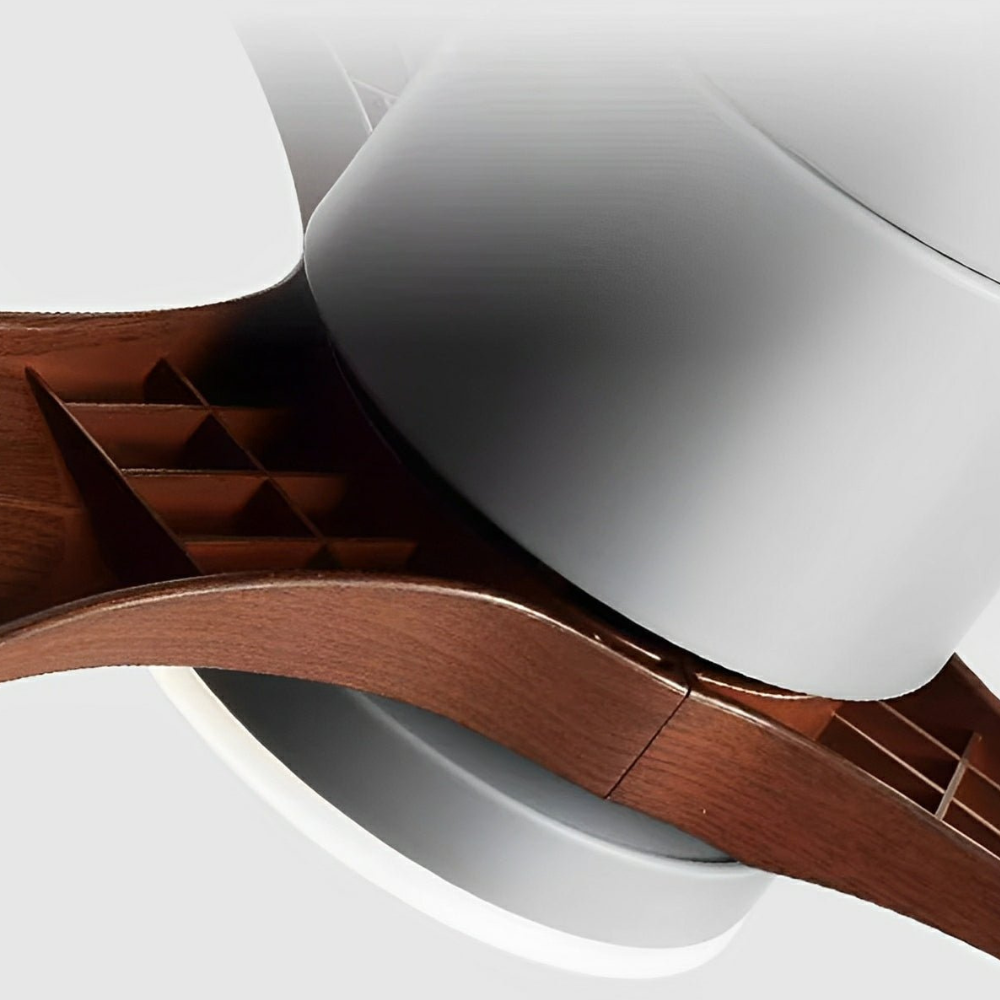 LED-Deckenventilator mit flachem Design und umkehrbarem DC-Motor – Nordischer Stil