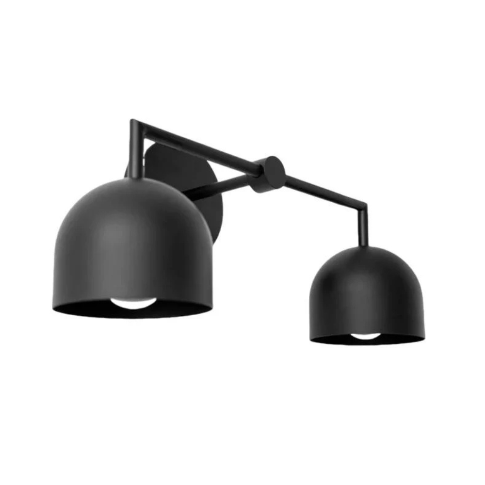 Luminaires de salle de bain au-dessus du miroir avec cadre métallique - Moderne du milieu du siècle