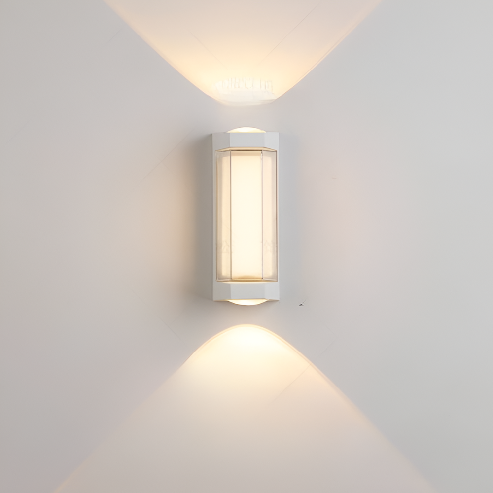 Außen-LED-Verandaleuchten mit integrierter LED und mattierter Acryllinse