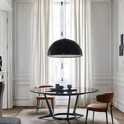 Modern Floral Relief Dome Pendant Light - Sculptural Garden Interior Pendant Lights