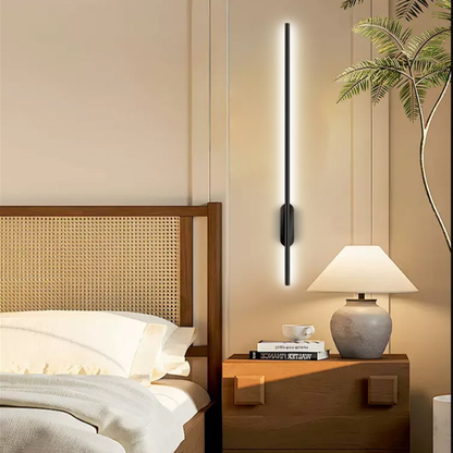 Modern Minimalist Linear LED Wall Sconce - Slim Vertical Wall Lamp