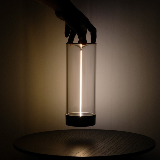 Modern Cylinder LED Lamp - Cordless Magnetic Rechargeable Accent Light