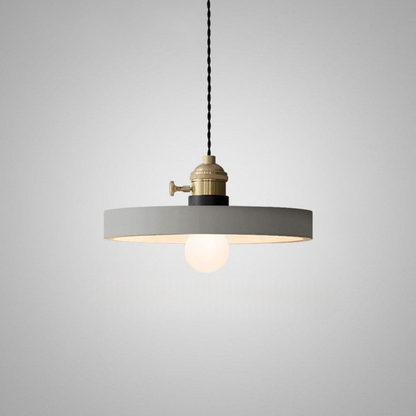 Modern Concrete Geometric Pendant Light - Industrial Cement Silhouette Hanging Lamp