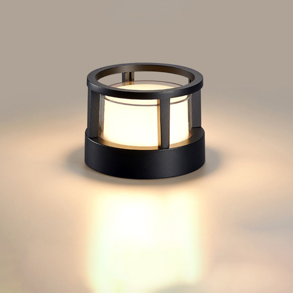 Lanterne extérieure moderne noire à DEL - Chemin de jardin