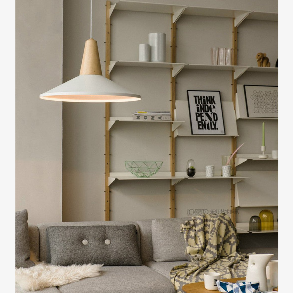 Modern Wood Nordic Pendant Light - Artisan Macaron Silhouette Hanging Lamp