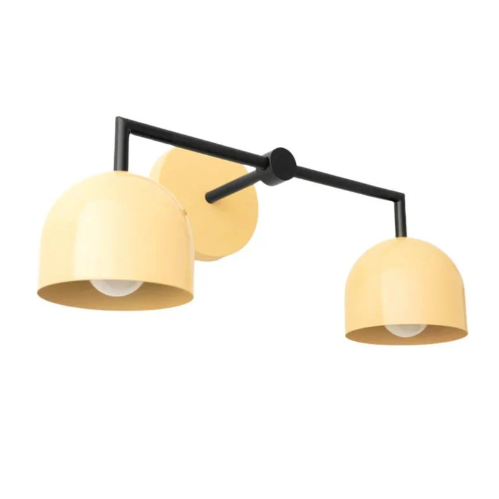Luminaires de salle de bain au-dessus du miroir avec cadre métallique - Moderne du milieu du siècle