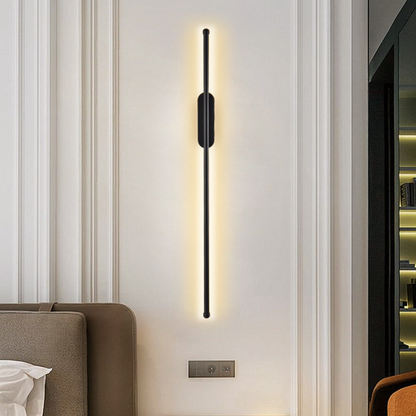 Modern Minimalist Linear LED Wall Sconce - Slim Vertical Wall Lamp