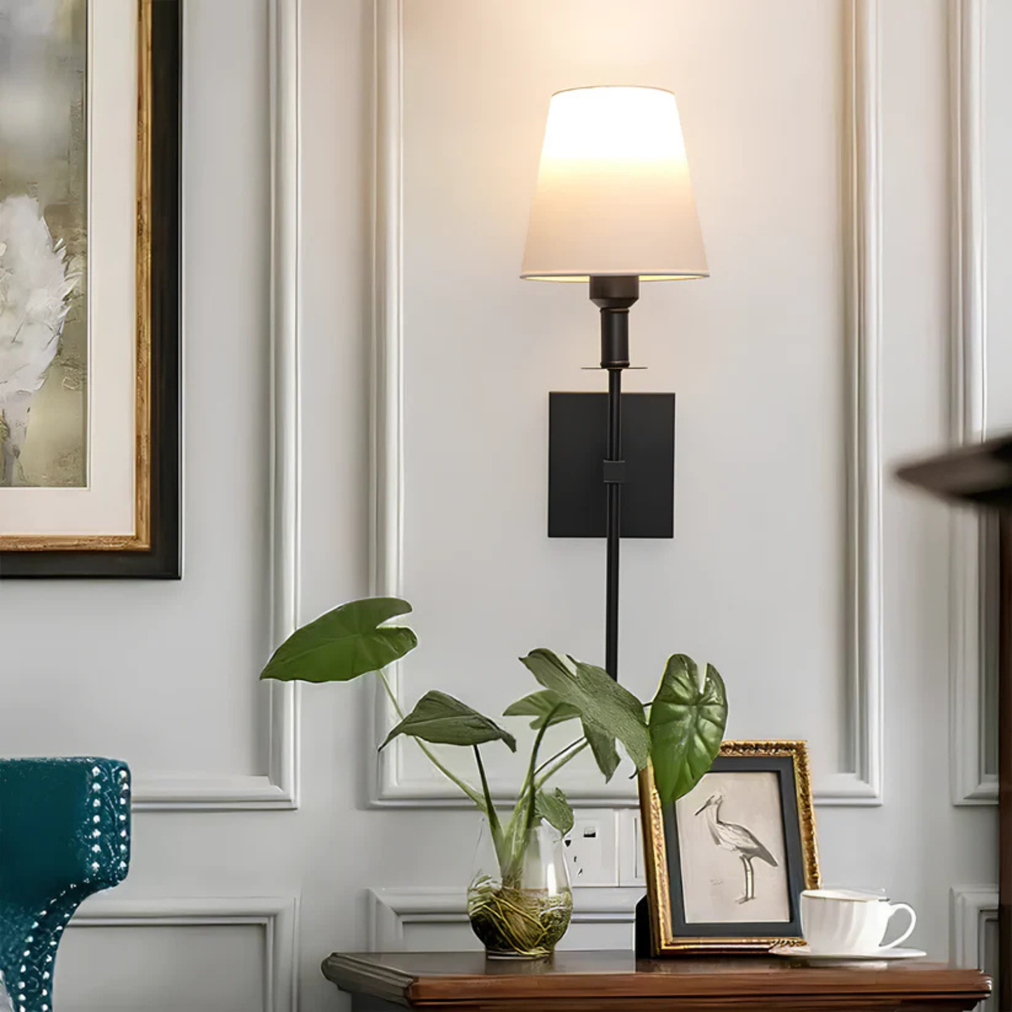 Applique murale sans fil - Applique élégante moderne - Commande à distance