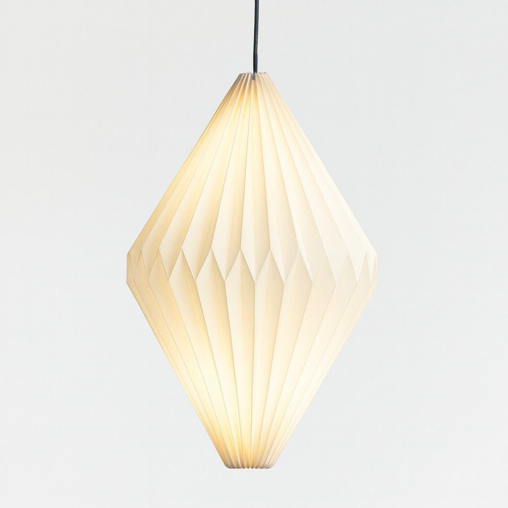 Scandinavian Pleated Paper Pendant Light - Modern Origami Hanging Lamp