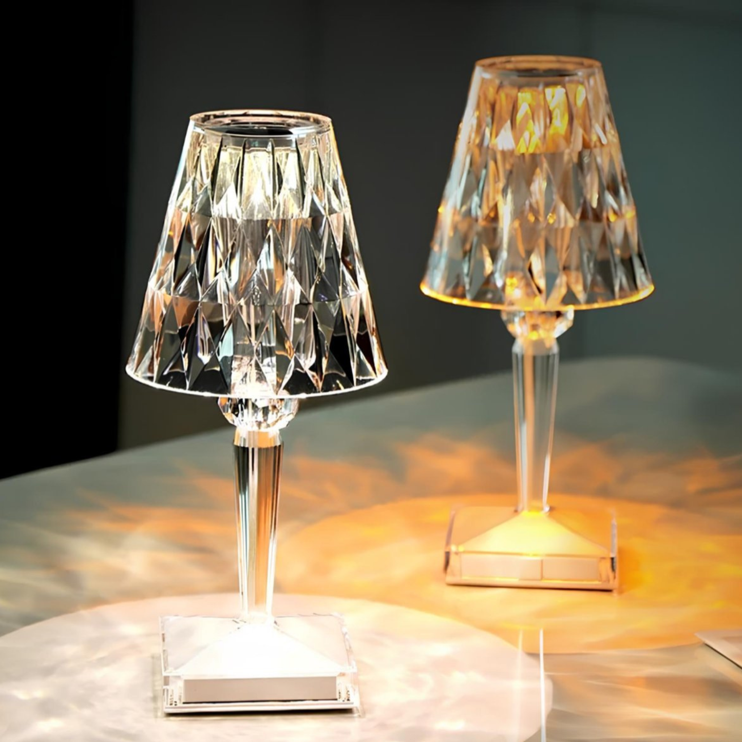 Rechargeable Cordless Crystal LED Lamp