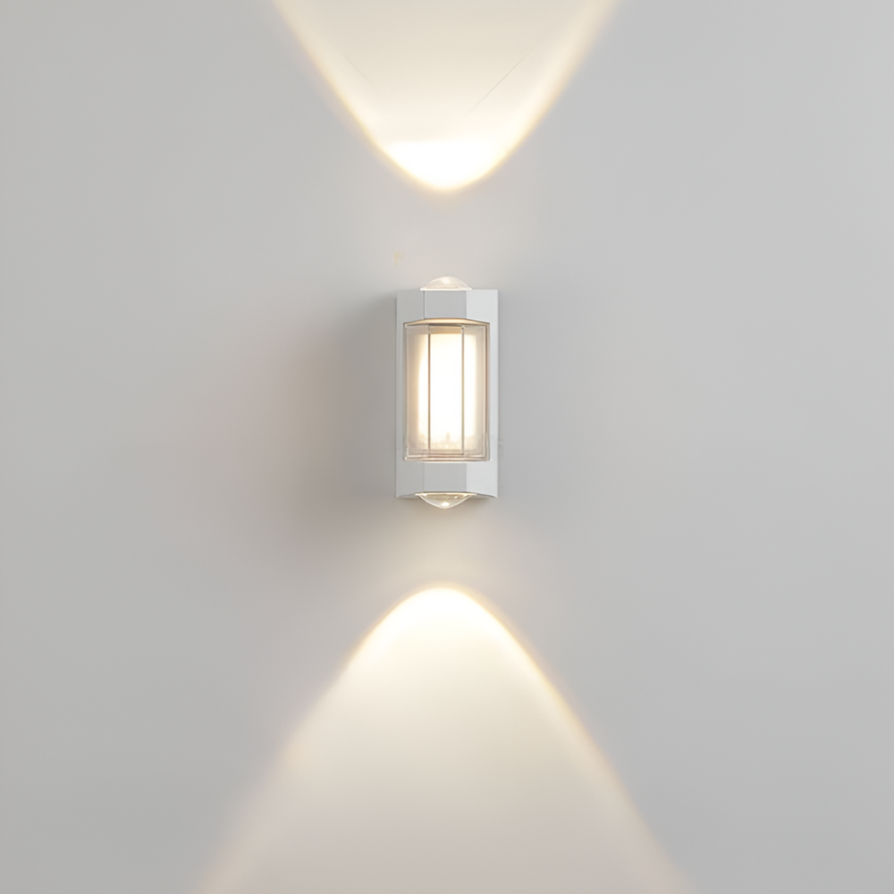 Außen-LED-Verandaleuchten mit integrierter LED und mattierter Acryllinse