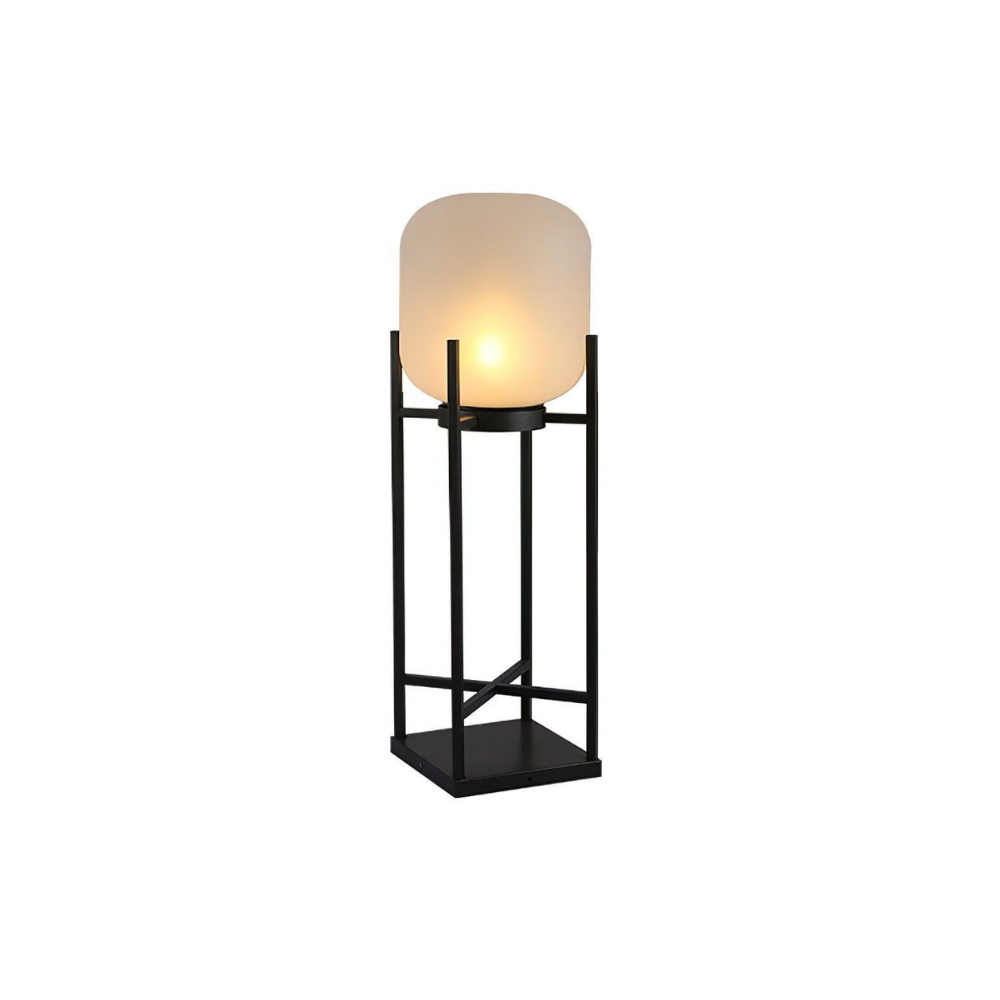 Lampadaire avec base résistante aux intempéries intégrant LED et gradation à distance