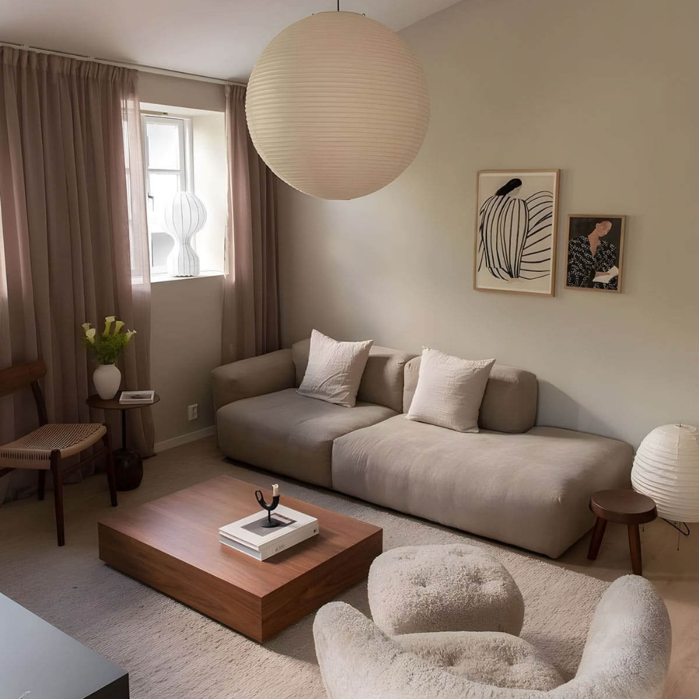 Japanese Paper Lantern Pendant Light - Washi Paper Globe Ceiling Lamp