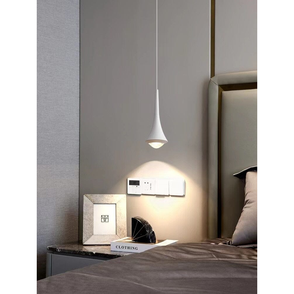 Teardrop Aluminium-Hängeleuchte mit Glasfuß – Modernes Wassertropfen-Design