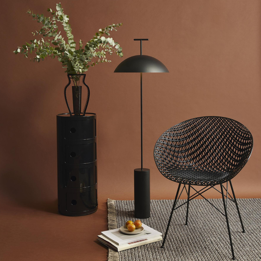 Modern Floor Lamp for Living Room Sofa and Bedroom Corner - Geometric Design