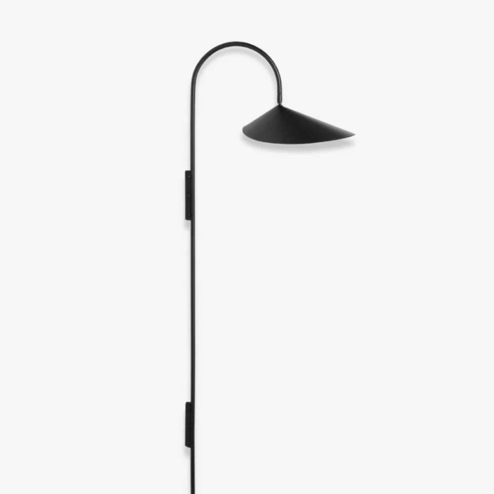 Wall Lamp with 180 Degree Rotation - Minimalist Mid Century Black