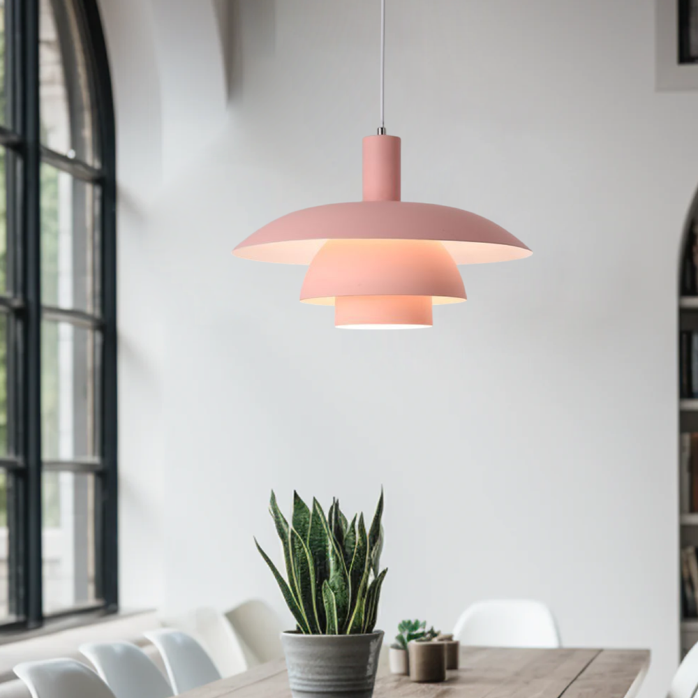 Multi Layer Hanging Lamp with Glare Free LED - Scandinavian Design