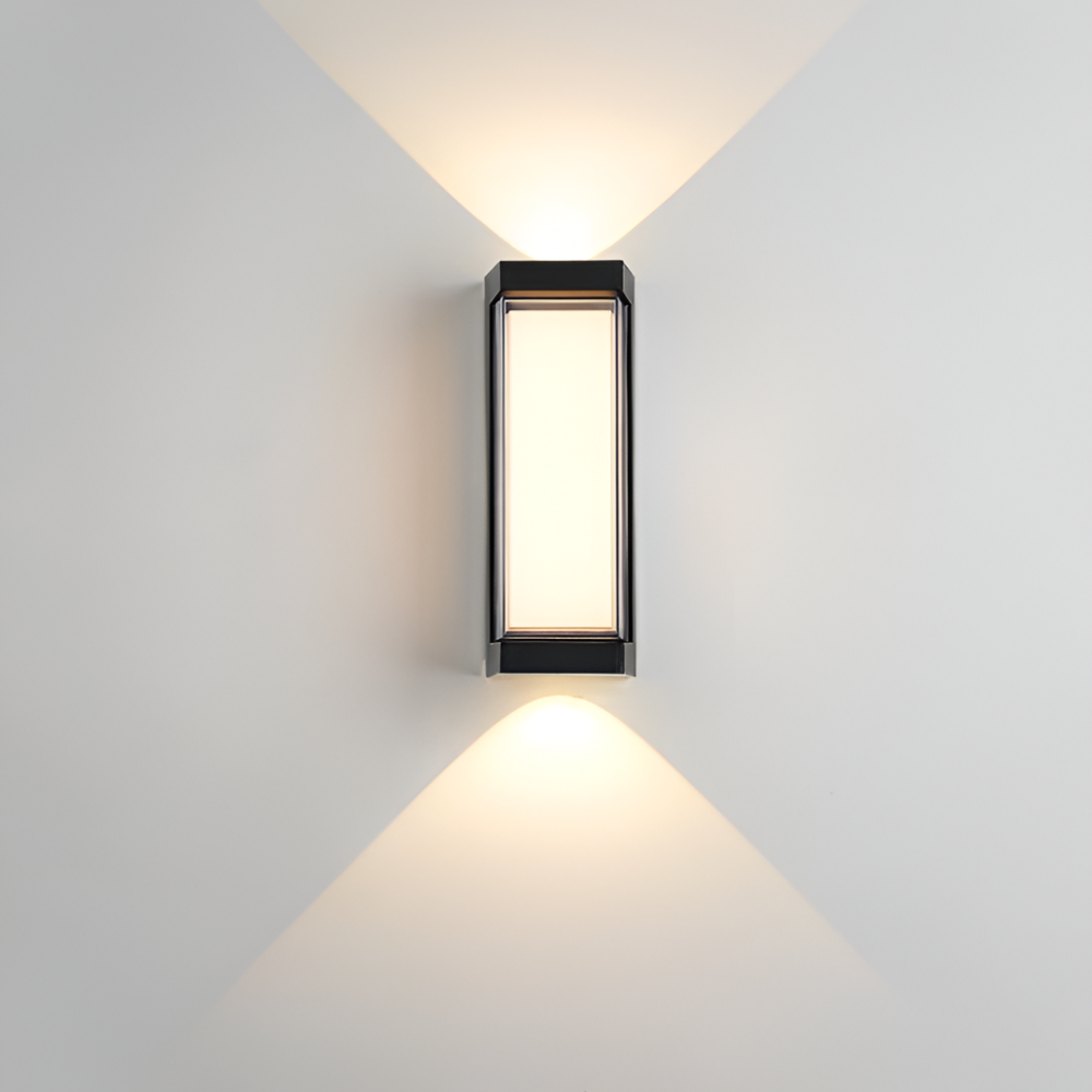 Außen-LED-Verandaleuchten mit integrierter LED und mattierter Acryllinse