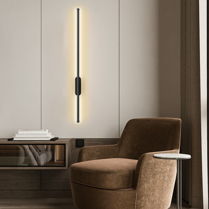 Modern Minimalist Linear LED Wall Sconce - Slim Vertical Wall Lamp