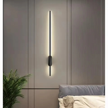 Modern Minimalist Linear LED Wall Sconce - Slim Vertical Wall Lamp
