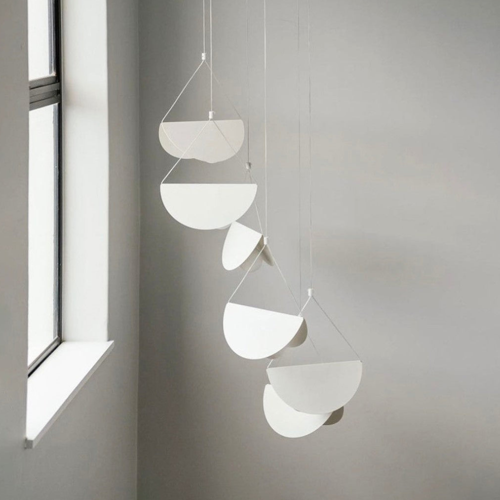 Modern Artistic Multi-Head Chandelier Light - Floating Curved Hanging Light