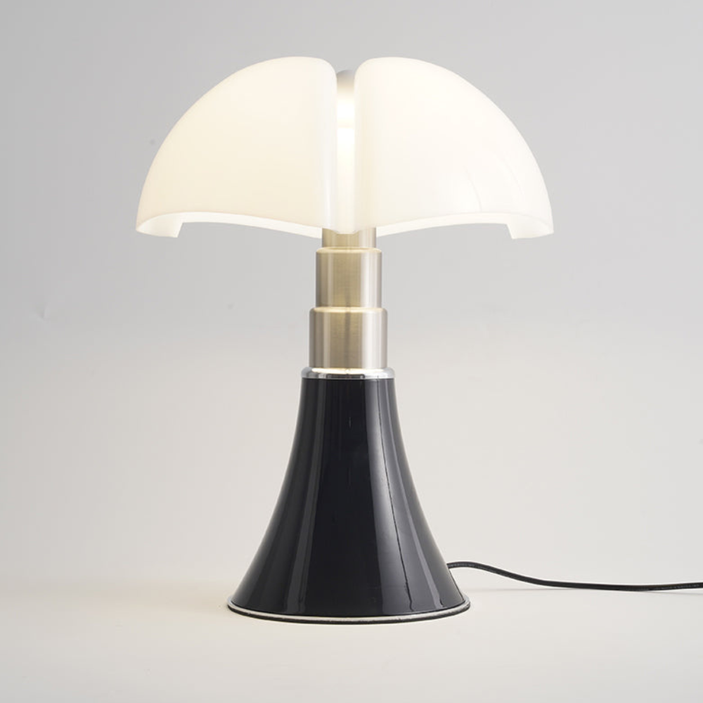 Mushroom Table Lamp with Four Lobe Shade - Mid Century Modern Style