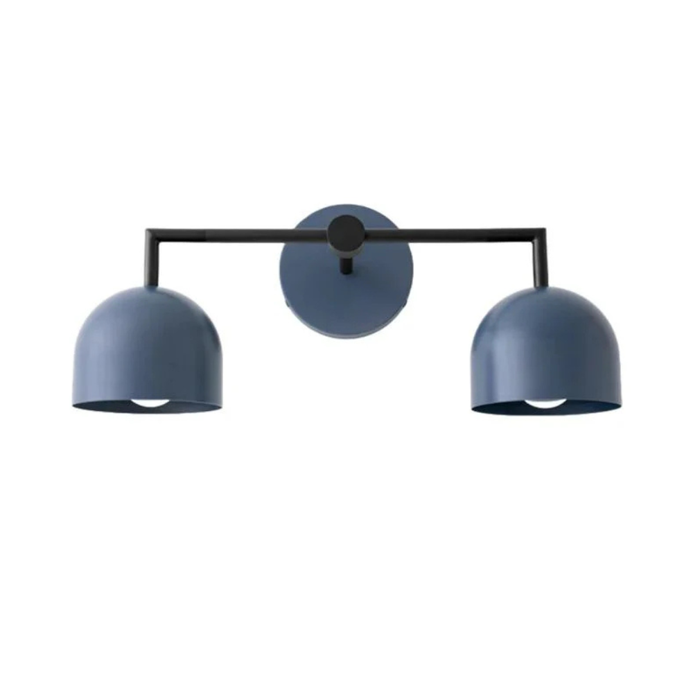 Luminaires de salle de bain au-dessus du miroir avec cadre métallique - Moderne du milieu du siècle